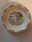 VintageWatkins 1983 French Country Style Cheese Pie Plate With Recipe 10“ X 2“
