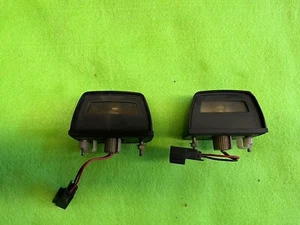 89 90 NISSAN SENTRA License Plate Light Pair Left And Right with Connector - Picture 1 of 5