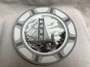 Plato de exhibición de cena 222 Fifth Slice of Life Marla Shega GOLDEN GATE 10,5" - Imagen 1 de 5