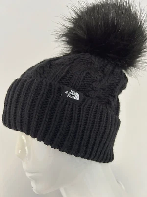THE NORTH FACE Girl's (women) OH MEGA FUR POM BEANIE TNF Black One Size - Image 1 of 3