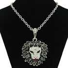 Men's Amulet Hip-Hop Lion Head Rhinestone Necklace Pendant Lucky Fashion Jewelry