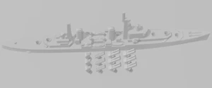Dido - Black Prince - UK Royal Navy - Rotating Turret - Wargaming - Naval Miniat - Bild 1 von 3
