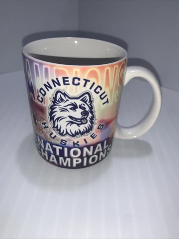 UCONN Huskies 2004 NCAA Men's Champions 11 oz. Traditional White Coffee Mug Cover