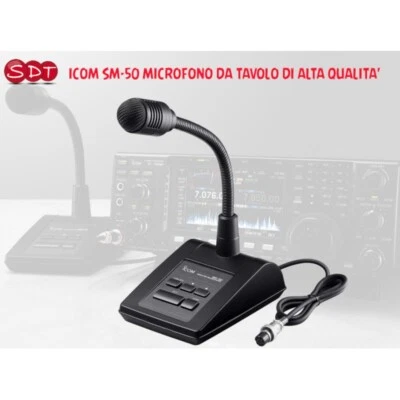 ICOM SM-50 MICROFONO DA TAVOLO DI ALTA QUALITA' - Imagen 1 de 3