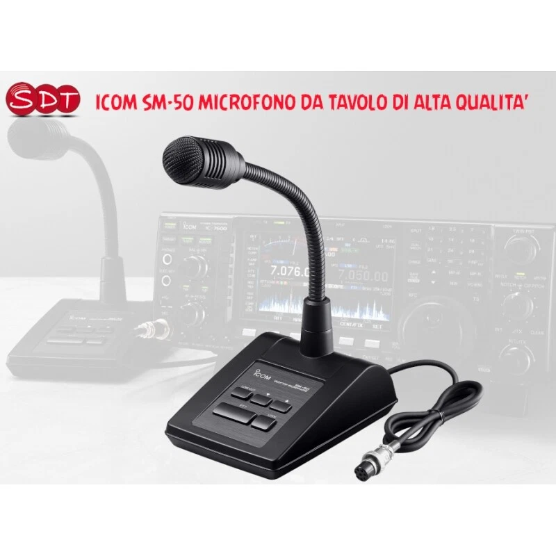 Icom Sm-50 Microfono da tavolo C/up-down