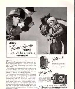 1938 7"x10" Ad--BELL & HOWELL SHOOT FILMS TODAY--Free Shipping - Picture 1 of 2