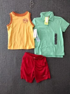 3- Pack Cat & Jack Tank + All in Motion Polo shirt + Athletic Works  Shorts XS - Picture 1 of 10