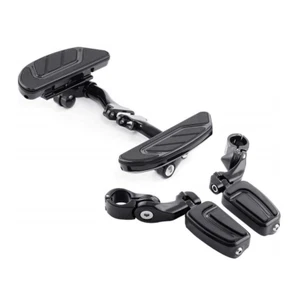 Rear  Floorboard 1-1/4" Footpegs Fit For Harley Touring 93-23 1994 Black - Bild 1 von 12