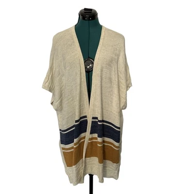 Pendleton Cárdigan Suéter Mujer XS Pequeño Kimono Frente Abierto Rayas Ligero Foto 1 de 4