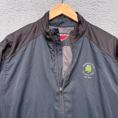 Sun Mountain Outerwear Jacket Mens Large Black 1/2 Zip Rain Shirt Pullover - Image 1 of 4