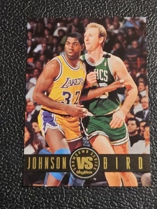 Magic Johnson vs Larry Bird 1994 SkyBox Showdown Series #SS12 Celtics / Lakers - Bild 1 von 8