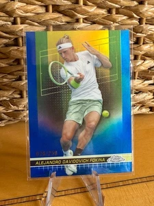 R0179 2024 Topps Chrome Tennis Blue Refractor /250 Alejandro Davidovich Fokina - Bild 1 von 2