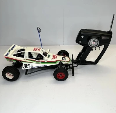 Vintage 1984 Tamiya The Grasshopper 1/10 R/C Buggy White Working - Image 1 of 4