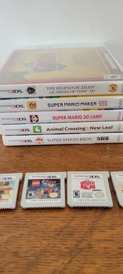 Nintendo 3DS Mario (Smash,maker,3D)/ Zelda/Animal Crossing. 9 Games. 2 Sealed - Image 1 of 4