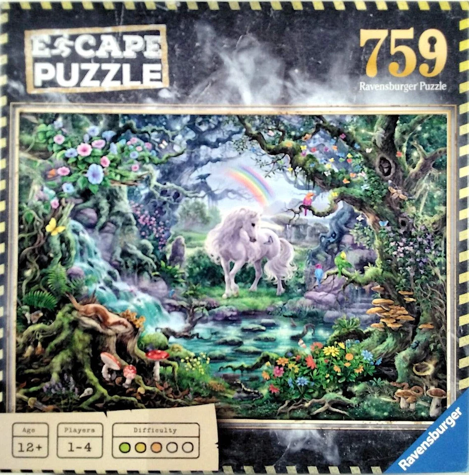 The Unicorn Escape Ute Thonisen 759 pc 27X20 Ravensburger 824915 Germany Puzzle - Image 1 of 1