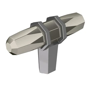 AMEROCK LONDON SAMMLUNG 2-1/2 ZOLL (64 MM) KNAUF - POLIERTES NICKEL SCHWARZ CHROM - Bild 1 von 5