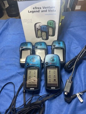 (5) Garmin eTrex Legend Handheld Personal GPS Unit Tested Blue! Free ship to USA - Image 1 of 4