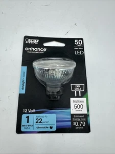 Feit Electric acre Enhance MR16 GU5.3 LED Bulb Daylight 50 Watt Equivalence 1 pk - Picture 1 of 4