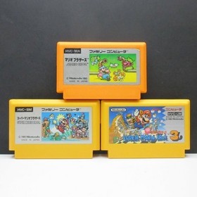 Set of 3  Super Mario Bros. 1&3 Famicom Nintendo Family Computer FC NES