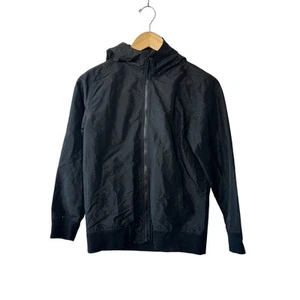 The Children's Place Black Hooded Lined Full-Zip Jacket Boy's Large 10/12  - Picture 1 of 7