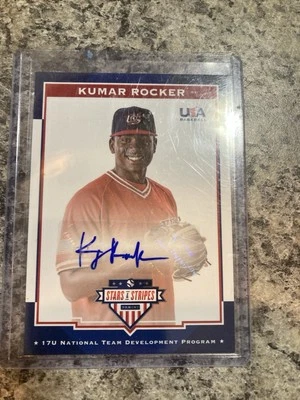 Kumar Rocker 2017 Panini Stars & Stripes 17U Certified Autograph 125/399 - Image 1 of 4