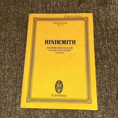Mathis Der Pintor Sinfonía Paul Hindemith El Pintor Edición Eulenburg Nº 573 Foto 1 de 4