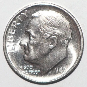 1949 S Roosevelt Dime PROOFLIKE CHOICE BU (T206) - Picture 1 of 2