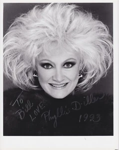 Phyllis Diller, American Comedian & Actress, signed 8"x10" B&W Photo - Picture 1 of 1
