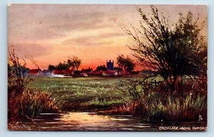 POSTCARD CRICKLADE ABOVE OXFORD - RAPHAEL TUCK AND SONS - 6421 BARTRAM HILES - Picture 1 of 2