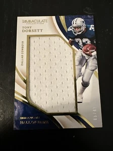 2020 Panini Immaculate Football Tony Dorsett Jumbo Patch 06 /49 - Picture 1 of 2