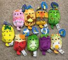 Cats vs Pickles Lot of 9 Assortment Bean Filled Plushies Approx 4”