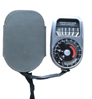 Medidor de exposición Weston Master III de colección sin probar y estuche modelo 737 con estuche Foto 1 de 4