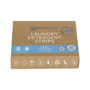 EnviroClean Laundry Detergent Strips Sensitive x 60 Strips Fragrance Free - Picture 1 of 1