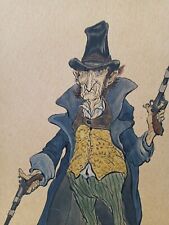 Illustration NY CA Willy Pogany 1882 1955 Watercolor Pirate Scoundrel Painting