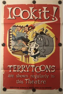 LOOKIT! TERRYTOONS Original One Sheet Movie Poster - 1962 - NEAR MINT! - Picture 1 of 8