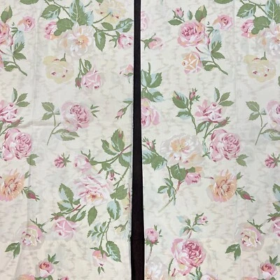 Vintage Wondercale Springmaid Pink Rose Floral Standard Pillowcases Set 2 - Image 1 of 4