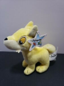 2004 Neopets McDonald’s Yellow Lupe Wolf StarTags/Tush tag plush collectible 