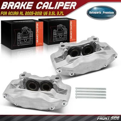 Pair Front Side Brake Calipers for Acura RL 2005-2012 45018SJAA01 45019SJAA01 - Image 1 of 4