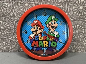 Red Super Mario Wall Clock 10" Analog Display - Picture 1 of 2