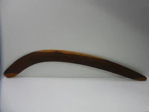 OLD AUSTRALIAN MULGA HARDWOOD TIMBER ABORIGINAL BOOMERANG HAND MADE - Picture 1 of 6