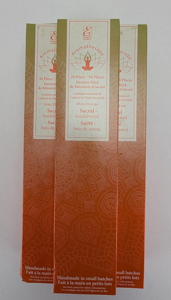 Elegant Expressions Aromaterapia Palitos de Incienso Sándalo Sacro 550 Lote Nuevo Foto 1 de 4