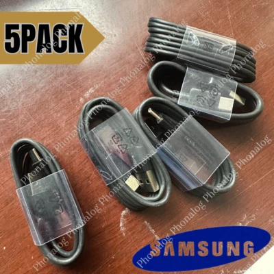5 Pack USB C Charging Phone Cable Type-C USB-C For Samsung iPhone 15 LG Charger - Image 1 of 4