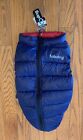 Fab Dog Pack-N-Go Reversible Puffer Coat 24” NWT - Red/Navy Dog Sweater Coat