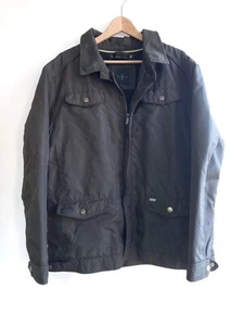 Jasper Conran XL Weatherproof Coat Dark Green Lined Pockets Collar VGC - Picture 1 of 8