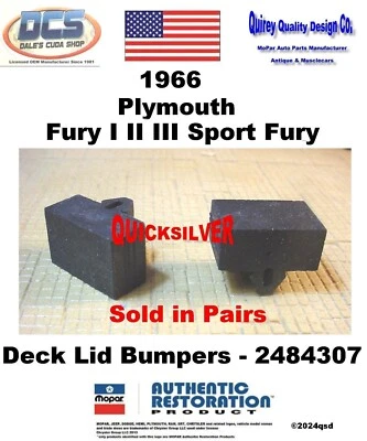 Parachoques Plymouth Fury C 1966 carrocería cubierta 2484307 nuevo MoPar EE. UU. Foto 1 de 2