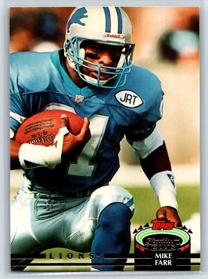 1992 Topps Stadium Club Mike Farr Detroit Lions #103 - Image 1 of 2