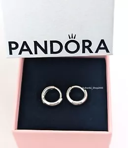 Nuevos Pendientes Aro Huggie Redondos Plata 925 Pandora 100% Auténticos 293286C00 - Imagen 1 de 7