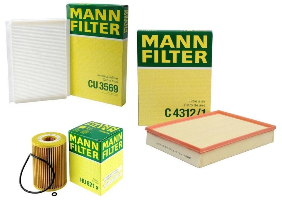 Mann Oil Air Paper Cabin Filter Kit for Dodge Mercedes Sprinter 2500 3500 3.0L - Image 1 of 1