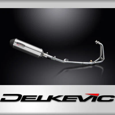 Kawasaki Ninja 250R 2008-13 Complete Exhaust 2-1 13.5" X-Oval Stainless Muffler - Image 1 of 4