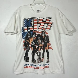 KISS Vintage T-shirt Kick ‘Em In The Teeth Concert 2003-04 Tour Gildan Sz Large - Picture 1 of 24